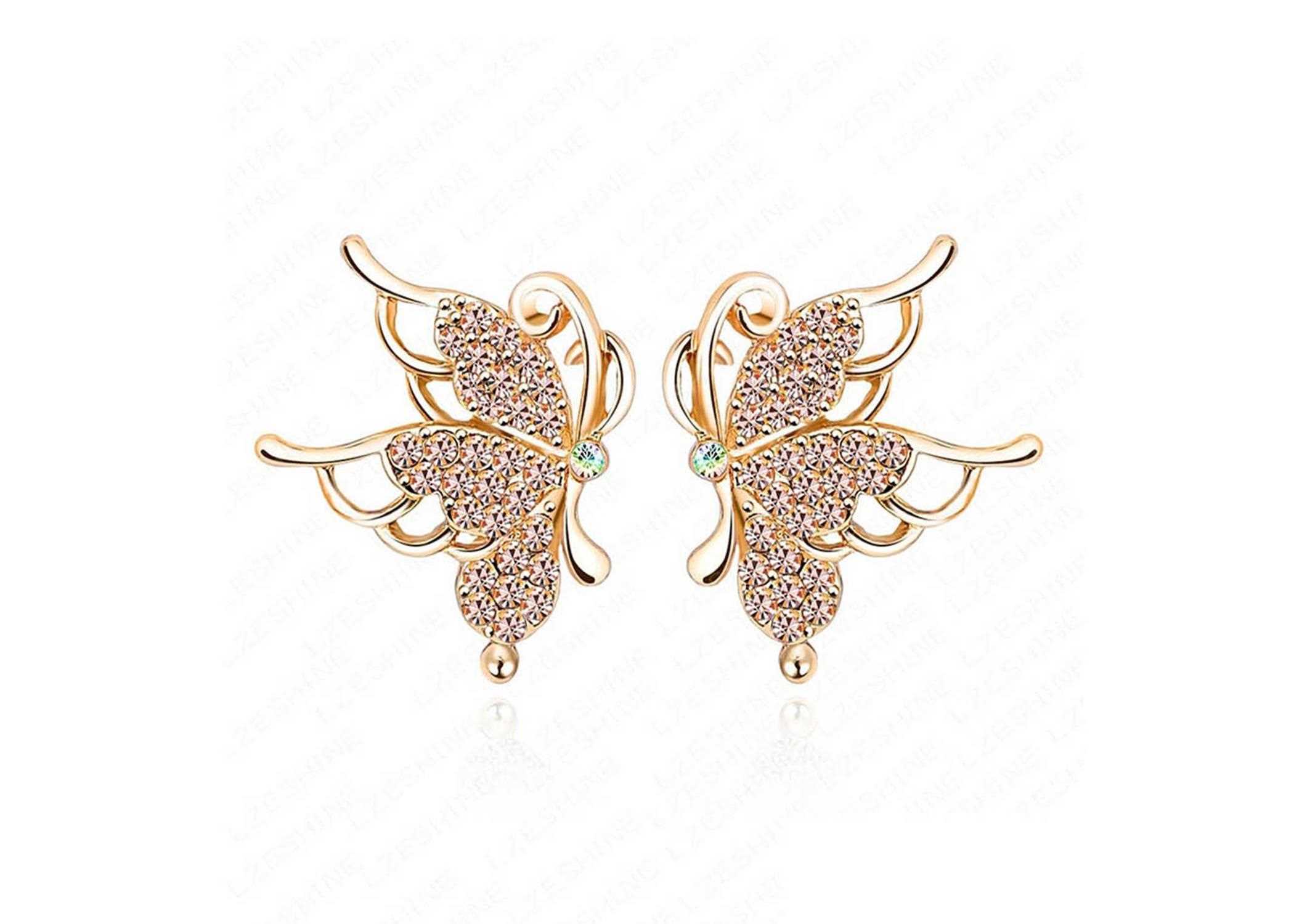 butterfly shaped earrings