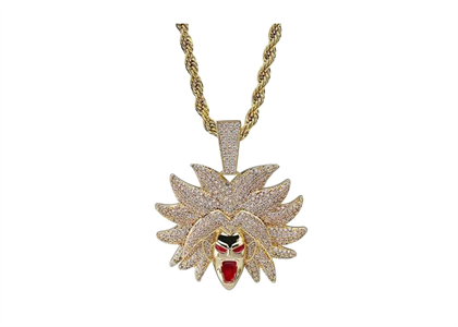 iced out dragon ball chain